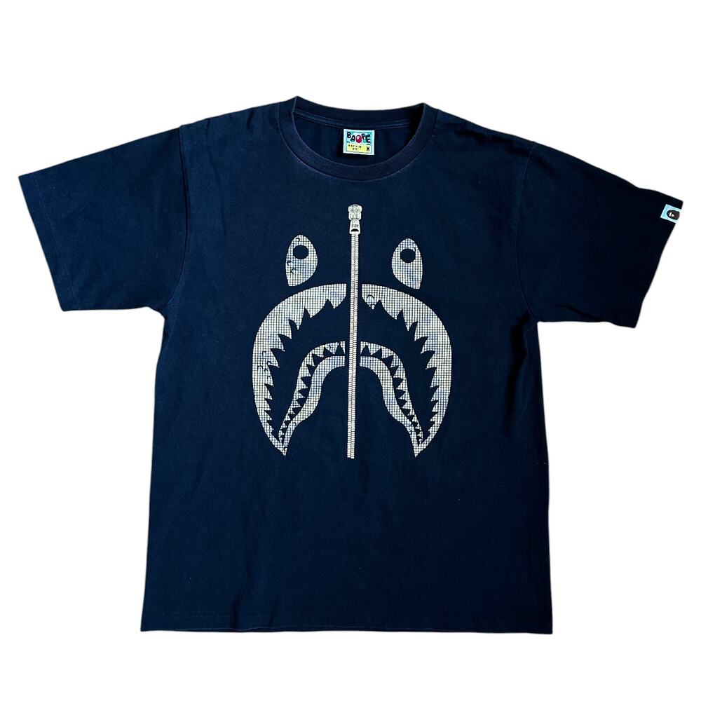 M2 Bape xDigital Shark Face Logo Tee
